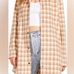 BB Dakota Eldridge Plaid Shirt Jacket Shacket XL